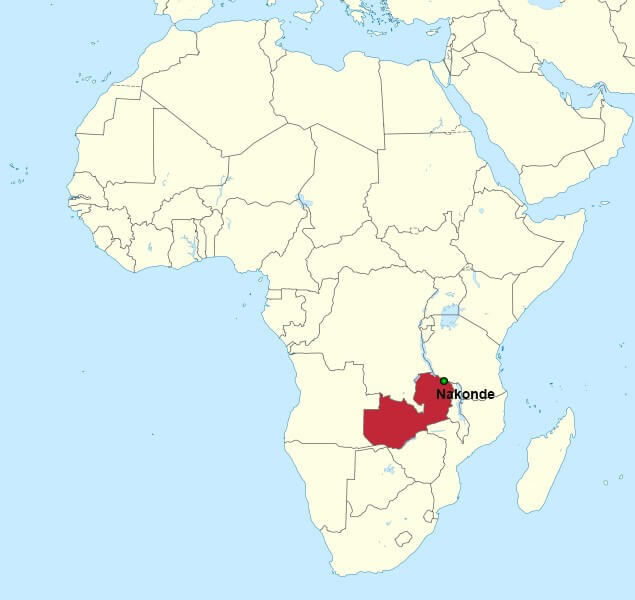 Map of Zambia