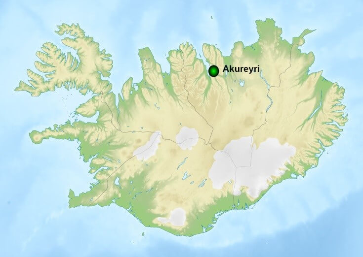 Map of Iceland